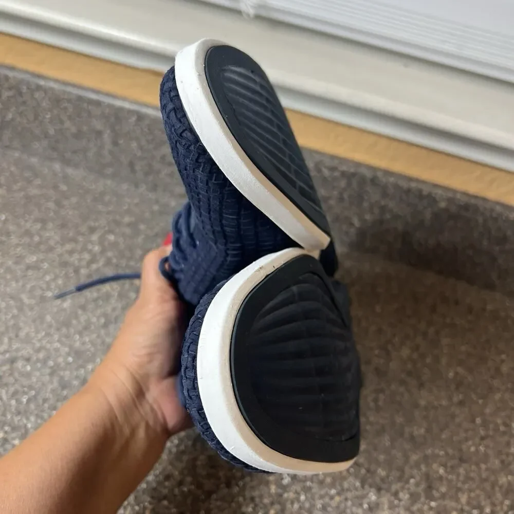 Cole Haan GrandEvolution Mens 8.5M Shoe Blue Woven Leather Casual Comfort Oxford